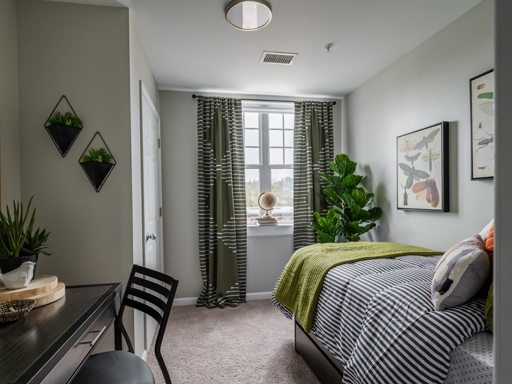 Example Bedroom at Spinner Place's Apartments in Winooski, VT